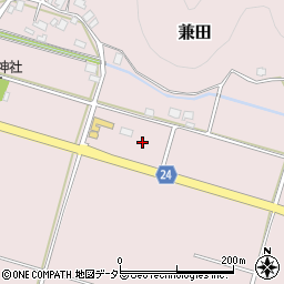 福井県三方上中郡若狭町兼田周辺の地図