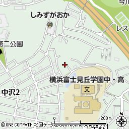 神奈川県横浜市旭区中沢1丁目65周辺の地図