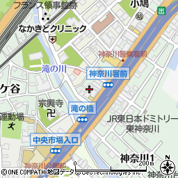 東神奈川ダイヤモンドマンション周辺の地図