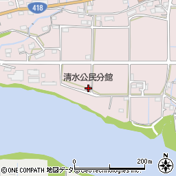 清水公民分館周辺の地図