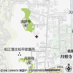 島根県松江市外中原町鷹匠町341周辺の地図
