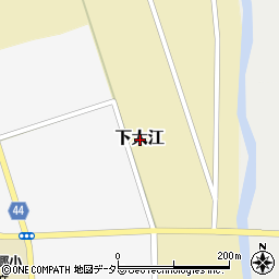 鳥取県東伯郡琴浦町下大江周辺の地図
