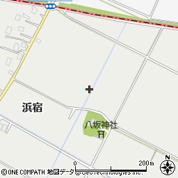 千葉県白子町（長生郡）浜宿周辺の地図
