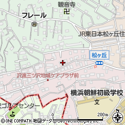 神奈川県横浜市神奈川区沢渡周辺の地図