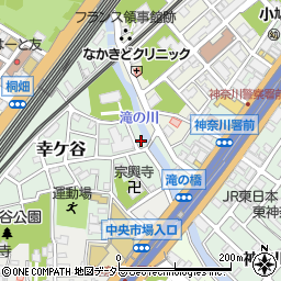 ヴィラ神奈川周辺の地図