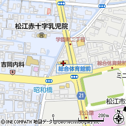 かめや釣具松江店周辺の地図