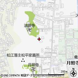 島根県松江市外中原町鷹匠町342周辺の地図