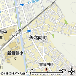 京都府舞鶴市矢之助町周辺の地図