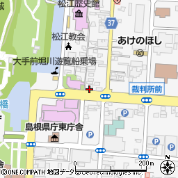 島根県松江市殿町198周辺の地図