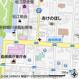 島根県松江市殿町340周辺の地図