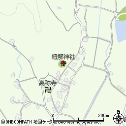 紐解神社周辺の地図