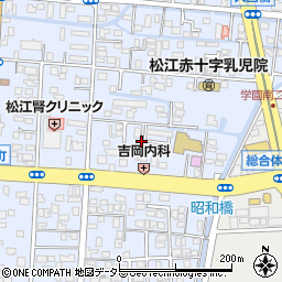 島根県松江市南田町周辺の地図