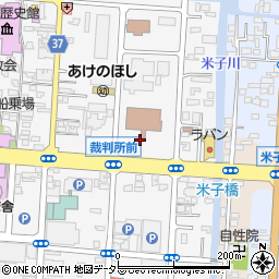 松江地方裁判所　執行官室周辺の地図