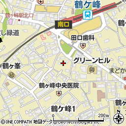 神奈川県横浜市旭区鶴ケ峰周辺の地図