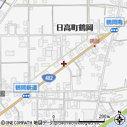 ファミリーマート日高町鶴岡店周辺の地図