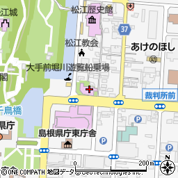 島根県松江市殿町191周辺の地図
