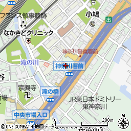 神奈川警察署周辺の地図