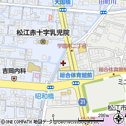 イシンホーム　松江店周辺の地図