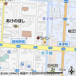 島根県松江市母衣町180-16周辺の地図