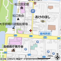 島根県松江市殿町204周辺の地図