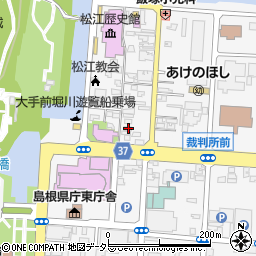 島根県松江市殿町203周辺の地図