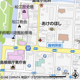 島根県松江市殿町333周辺の地図
