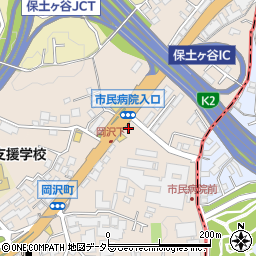エイブルパーキングローソン横浜市民病院前店駐車場周辺の地図