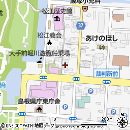 島根県松江市殿町205周辺の地図