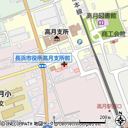 滋賀県長浜市高月町渡岸寺151-1周辺の地図