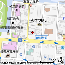 島根県松江市殿町332周辺の地図