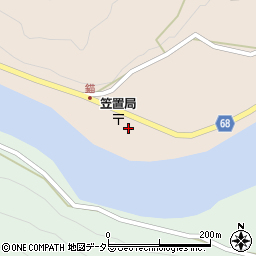 岐阜県恵那市笠置町姫栗1535周辺の地図