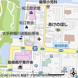 島根県松江市殿町207周辺の地図