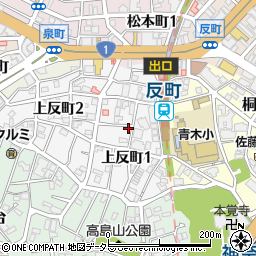 〒221-0831 神奈川県横浜市神奈川区上反町の地図