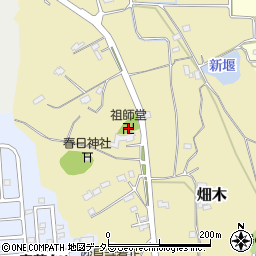 祖師堂周辺の地図