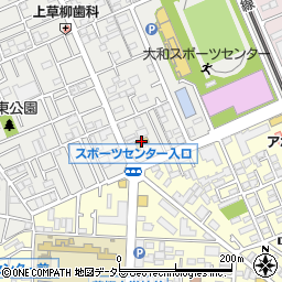 セブンイレブン大和上草柳店周辺の地図