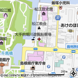 島根県松江市殿町194周辺の地図