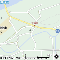岐阜県恵那市長島町久須見446周辺の地図