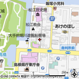 島根県松江市殿町197周辺の地図
