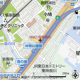 神奈川警察署前周辺の地図
