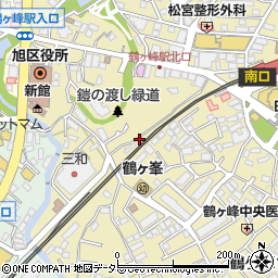 八百秀鶴ヶ峰店周辺の地図