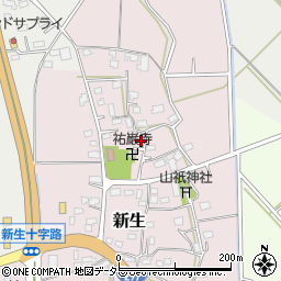 千葉県市原市新生周辺の地図
