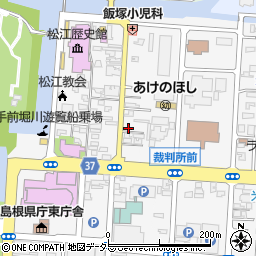 島根県松江市殿町331周辺の地図