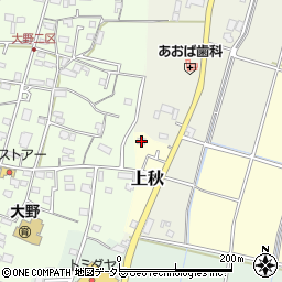 岐阜県揖斐郡大野町上秋1368周辺の地図