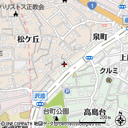 神奈川県横浜市神奈川区松ケ丘38-1周辺の地図