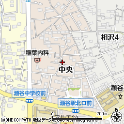 神奈川県横浜市瀬谷区中央周辺の地図