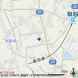 長野県飯田市長野原593周辺の地図