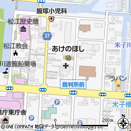 島根県松江市母衣町47周辺の地図