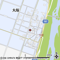 鳥取県倉吉市大塚周辺の地図