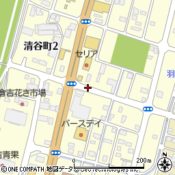 鳥取県倉吉市清谷町周辺の地図