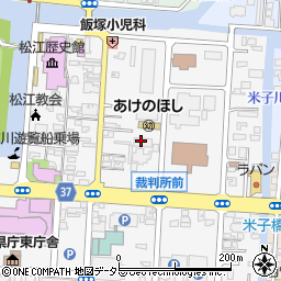 松江カトリック教会周辺の地図
